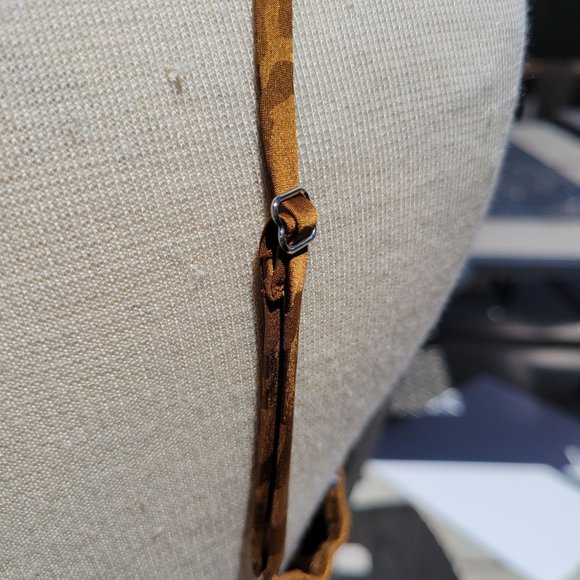 Forever21 Womans Bronze Leopard Print Spaghetti Strap Satin Dress Mini Medium - Picture 7 of 11